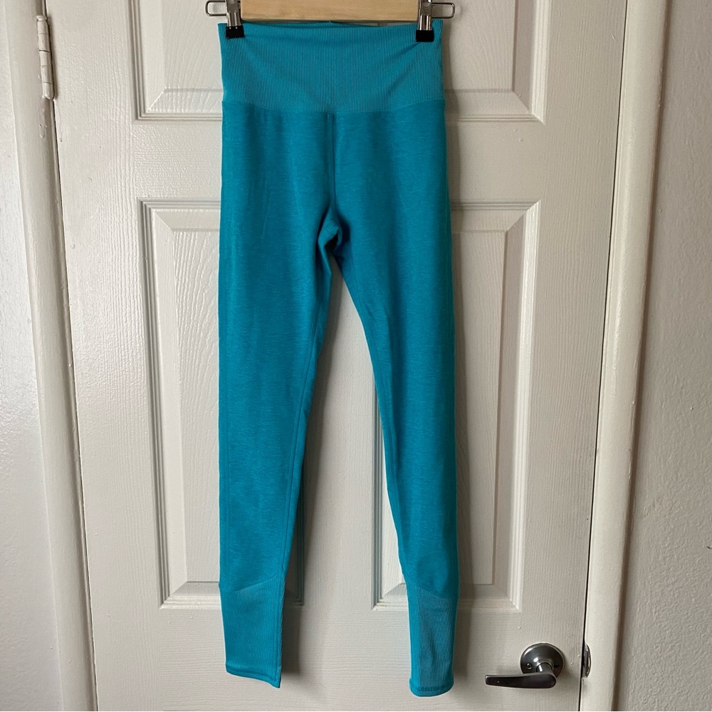 Alo Yoga High Waist Alosoft Leggings Aqua Blue S